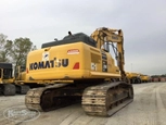 Used Excavator for Sale,Back corner of used Komatsu for Sale,Used Komatsu Excavator in yard for sale